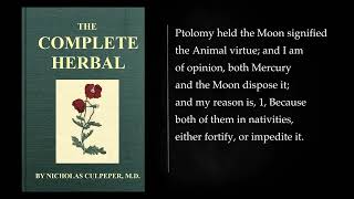 45 The Complete Herbal by NICHOLAS CULPEPER MD Fulllength Audiobook [upl. by Arebma]