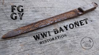 M1895 Mannlicher Bayonet Restoration [upl. by Chemarin514]