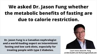 Discussing fasting vs calorie restriction with Dr Jason Fung [upl. by Eulau419]