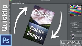 Photoshop Quick Tip How to Rotate a Selection or an Image  Photoshop Tutorial [upl. by Arodoeht]