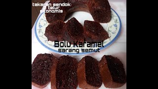 BOLU KARAMEL SARANG SEMUT Takaran Sendok 2 telur [upl. by Canotas202]