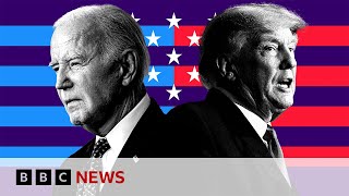 Joe Biden and Donald Trump trade barbs in first presidential debate of 2024 election  BBC News [upl. by Sahpec53]