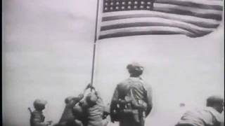 Marines Raise Flag Over Iwo Jima 1945 [upl. by Assetnoc]