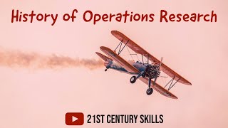 History of Operations Research  Operations Research [upl. by Fidele]