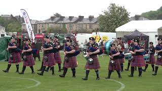 Methil and District Pipe Band competing Grade 3B finals at 2022 British Pipe Band Championships [upl. by Yenalem]