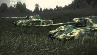 Франция Арракурт 1944 Танки M4 Sherman M18 HellCat Panther Tiger [upl. by Kallman]