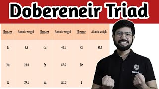 Dobereneir Triads  Dobereneir Triad classification of elements [upl. by Lemhaj]