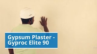 Gyproc Elite90  one coat Gypsum Plaster by SaintGobain [upl. by Anselme]