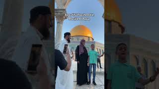 Beautiful Nasheed by a Child in Masjid AlAqsa Palestine [upl. by Landry]