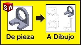 Como Crear Planos de Piezas en SolidWorks Tutorial completo para Principiantes [upl. by Eetnuahs524]