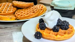 🧇Egg Yolk Waffles 3 Ways 🤤🍓🍫🍞 [upl. by Patricio126]