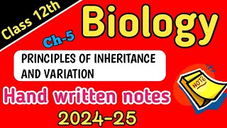 Principles of Inheritance and Variation Class 12 Biology Genetics One Shot NCERT CBSE NEET [upl. by Yelah]