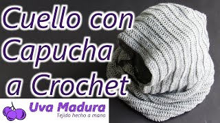 🧣CUELLO con CAPUCHA a CROCHET 🧣 Teje un CUELLO con CAPUCHA a CROCHET con este tutorial paso a paso [upl. by Bayly]