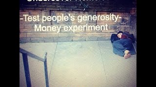 Undercover Homeless  Testing Peoples generosity [upl. by Rebak]