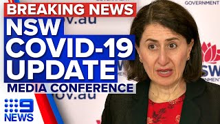 NSW Premier reports 1290 local COVID19 cases  Coronavirus  9 News Australia [upl. by Thistle]