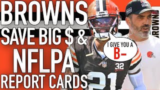 BROWNS SAVE 12 MIL IN CAP SPACE amp NFLPA REPORT CARDS [upl. by Ahsuatal]