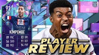 91 FLASHBACK KIMPEMBE SBC PLAYER REVIEW  TOTS  FIFA 23 Ultimate Team [upl. by Rida]