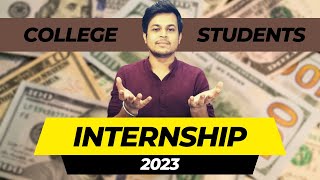 Best Internship Opportunities In 2023  Top 5 Internship for College Students  Paid amp Online Job [upl. by Ztnahc]