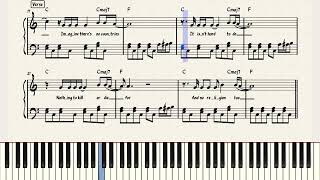 Imagine  John Lennon  Piano Sheet Music [upl. by Akcirederf]