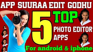 Photo Editor ApplicationApplication Photo keenya Edit nuuf godhu [upl. by Lancey930]