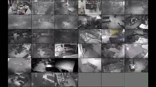 Witson CMS CCTV live 6 remote sites 33 cameras total Night Mode [upl. by Geiger830]