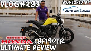 Vlog283  Honda CBF190TR Ultimate Review [upl. by Yespmed]