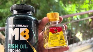 Muscle blaze Fish oil VS Seven Seas Cod Liver Capsule [upl. by Barbey]