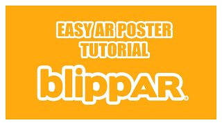 Create an augmented reality AR poster in Blippar  Easy [upl. by Eitsirk]