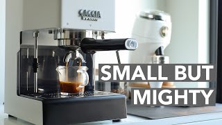 GAGGIA CLASSIC PRO  Small But Mighty Home Espresso [upl. by Krakow]