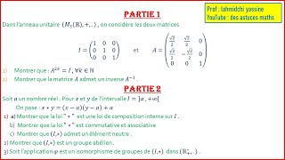 structure algébrique  loi de composition interne exercice corrigé [upl. by Ykcaj]