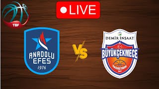 🔴 Live Anadolu Efes vs Buyukcekmece  Live Play By Play Scoreboard [upl. by Oiramal]