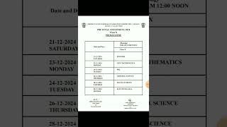 Class10 Pre Final Routine  HSLC Exam2025 ASSEB BOARD [upl. by Awe118]