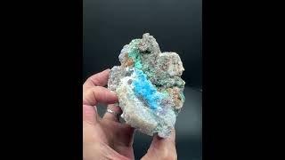 Carbonatecyanotrichite Size 13cm Origin Dachang qinglong Guizhou China [upl. by Chessa201]