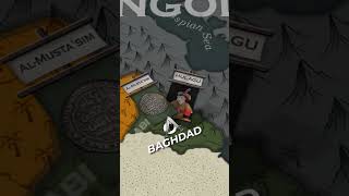 Why did the Mongols Destroy Baghdad shorts mongols map [upl. by Pearla]