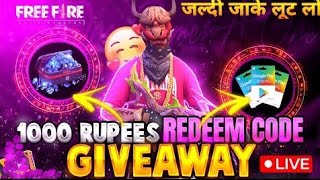 Live Free Fire Redeem Code Giveaway [upl. by Diarmid]