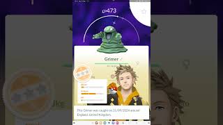 WILD SHINY GRIMER caught in Pokemon Go [upl. by Sorrows]