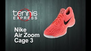 Nike 2018 Air Zoom Cage 3 Tennis Shoes  Tennis Express [upl. by Rhianon]