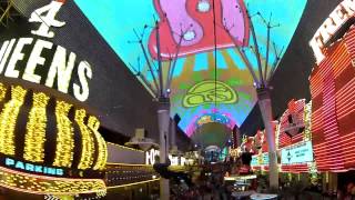 Fremont Street Zip Line  1080p HD Flightlinez  Fremont Street Experience Las Vegas NV [upl. by Eileen]