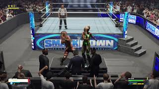 WWE 2K24 SmackDown Britt Baker vs Izzi Dame [upl. by Adelina]