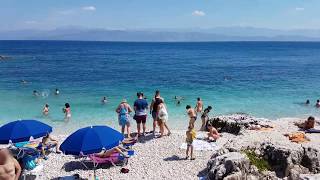 Kassiopi Bataria and Kanoni Beach Corfu Greece In 4K [upl. by Ajdan]