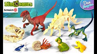 Schleich Dinosaur Advent Calendar TRex Velociraptor Stegosaurus Triceratops Brachiosaurus [upl. by Alac613]