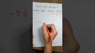 bir soru bir cevap  mutlak değer lisematematik 9sınıfmatematik mutlakdeğer [upl. by Rettuc]