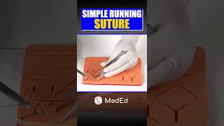 How To Do Simple Running Sutures clinicalvideo pwmeded [upl. by Bainbrudge60]