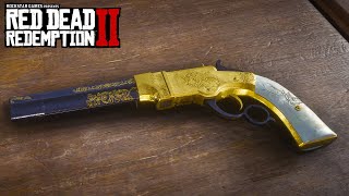 RED DEAD REDEMPTION 2  VOLCANIC PISTOL Weapons Customization amp Showcase [upl. by Neelloj303]