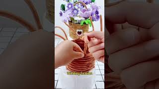 DIY pipe cleaner flowerhandmade diy gift diyflower diycrafts flowercraft flower fyp foryou [upl. by Yxel]