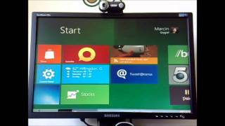 Microsoft Windows 8 Aero  Metro running on 128MB of RAM [upl. by Rodina]