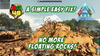 How To Fix Those Irritating Floating Rocks In Ark Survival Ascended Ep8  Ark Survival Ascended [upl. by Petite]