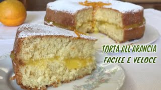 TORTA ALLARANCIA FACILE E VELOCE orange cake [upl. by Kleiman]