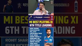 MI BEST PLAYING XI 6TH TITLE LOADING  mumbaiindians playingxi iplmegaauction2025 ipl2025 [upl. by Asiaj]