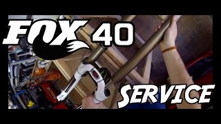 How to maintain Fork Fox 40  manutenzione forcella mtb [upl. by Ecnerat]